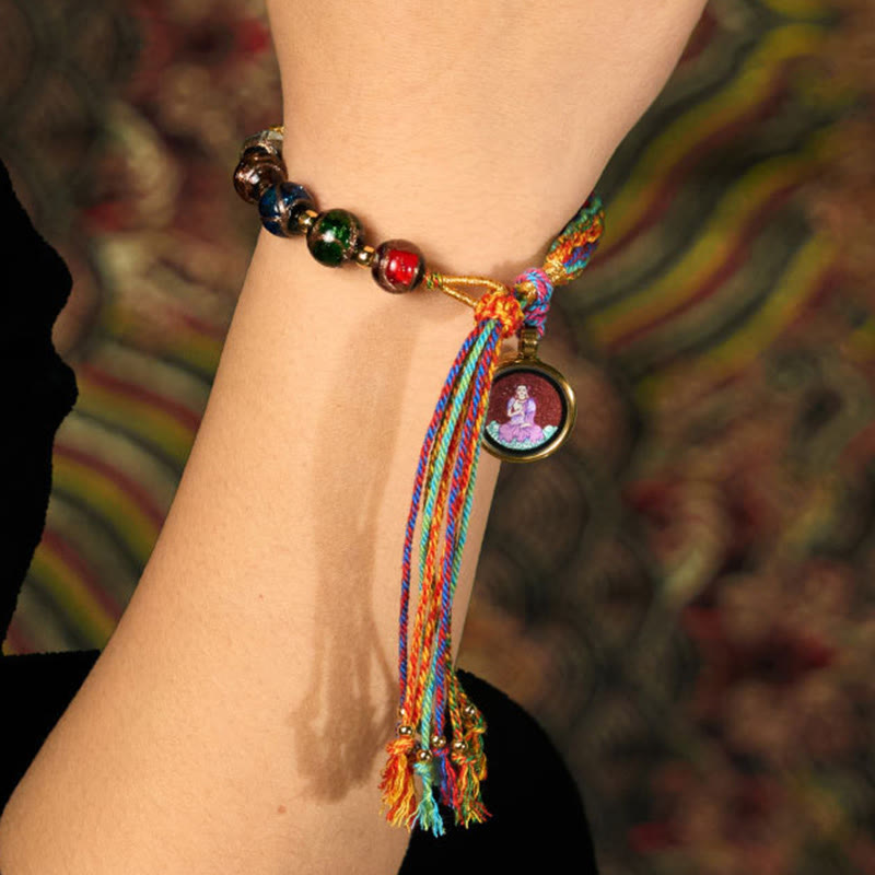 Pulsera de hilo con bendición de cinabrio y Buddha Stones de Buda Thangka del zodíaco chino - image 23