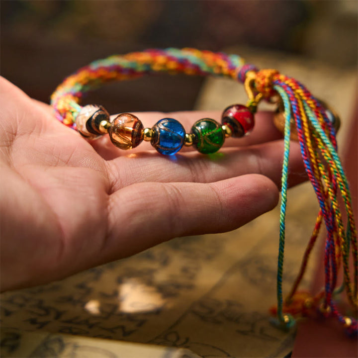 Pulsera de hilo con bendición de cinabrio y Buddha Stones de Buda Thangka del zodíaco chino - image 4