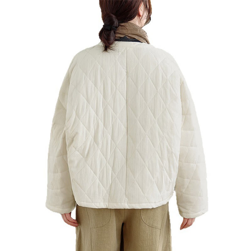 Chaqueta de Tai Chi Zen de manga larga con bolsillos y relleno de algodón para mujer Buddha Stones - image 23