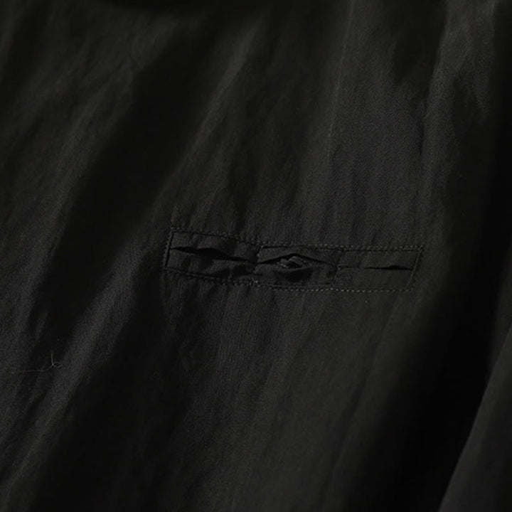 Camisa de algodón de manga larga para mujer, diseño simple, con cuello alto y botones de rana chinos y Buddha Stones - image 13