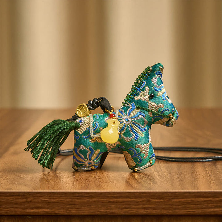 Buddha Stones , Año de la Canción del Caballo, Brocado de Seda, Decoración Colgante de Tesoro de Cuatro Lados - image 3