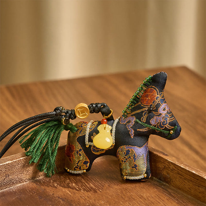 Decoración colgante con brocado de seda y lirio de Buddha Stones , Año de la Canción del Caballo - image 2