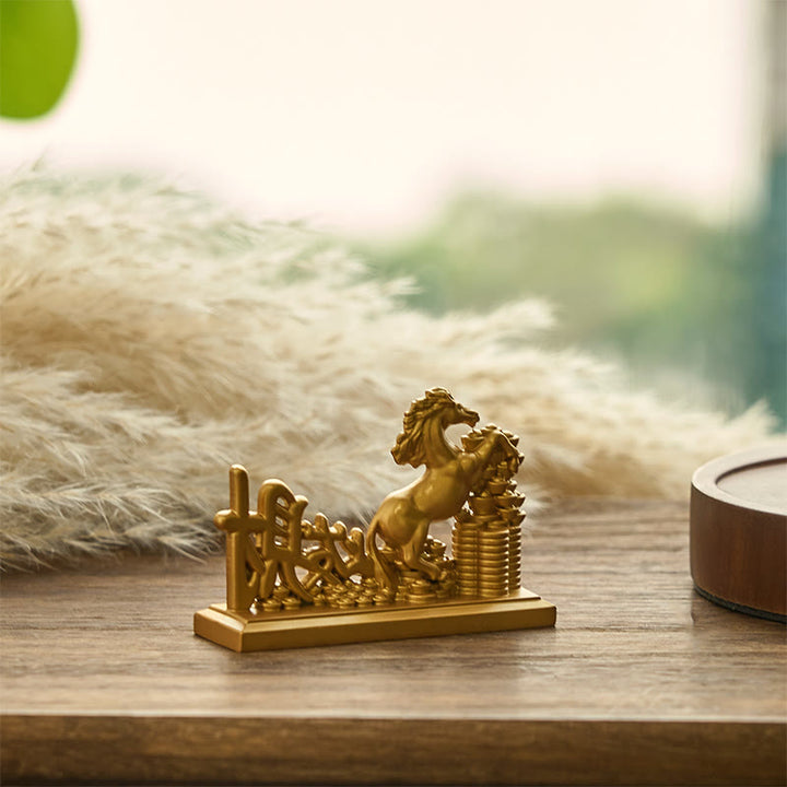 Buddha Stones "Hazte Rico Ahora" Lingotes del Año del Caballo Prosperidad Decoración del Hogar - image 4