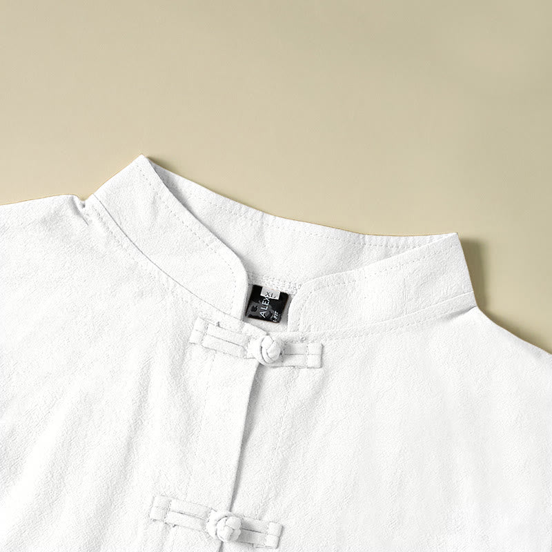 Camisa étnica de algodón con cuello alto, manga larga y botones de rana para mujer, con Buddha Stones y bolsillos - image 10