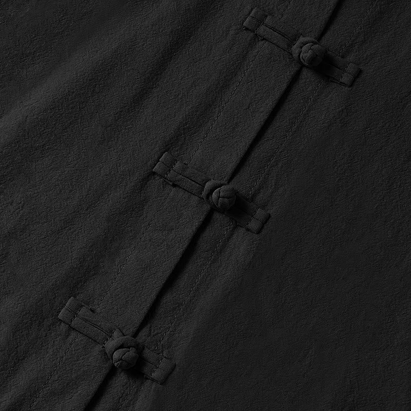 Camisa étnica de algodón con cuello alto, manga larga y botones de rana para mujer, con Buddha Stones y bolsillos - image 19