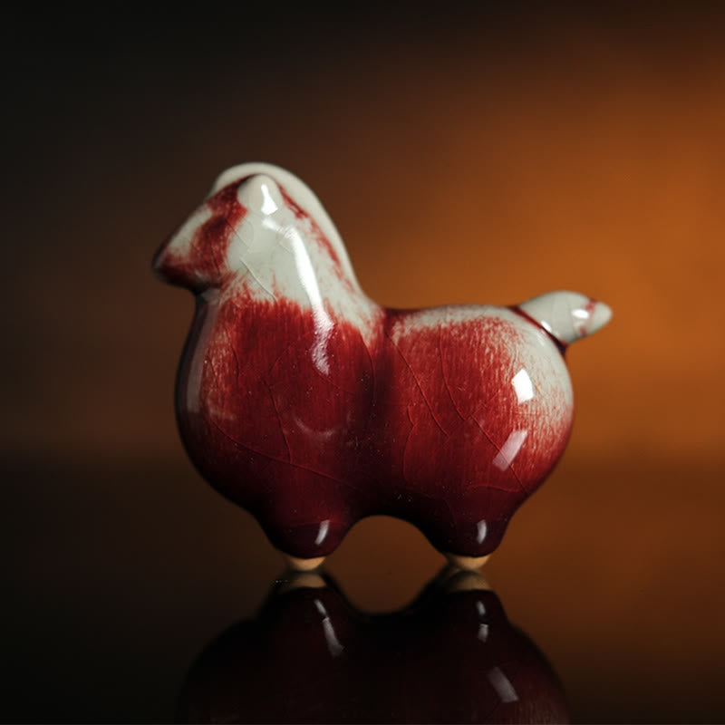 Buddha Stones, Año del Caballo, Cerámica, Prosperidad, Decoración del Hogar - Caballo de cerámica 10*4*8,5cm - image 0