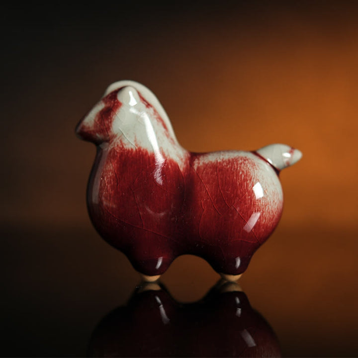 Buddha Stones, Año del Caballo, Cerámica, Prosperidad, Decoración del Hogar - Caballo de cerámica 10*4*8,5cm - image 0