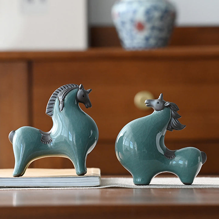Buddha Stones , Año del Caballo, Cerámica, Libertad, Decoración de Escritorio para el Hogar - image 18