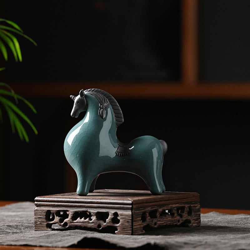 Buddha Stones , Año del Caballo, Cerámica, Libertad, Decoración de Escritorio para el Hogar - image 8