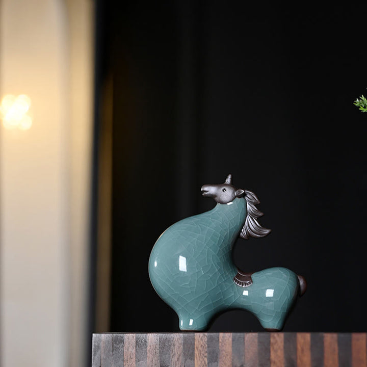 Buddha Stones , Año del Caballo, Cerámica, Libertad, Decoración de Escritorio para el Hogar - image 14