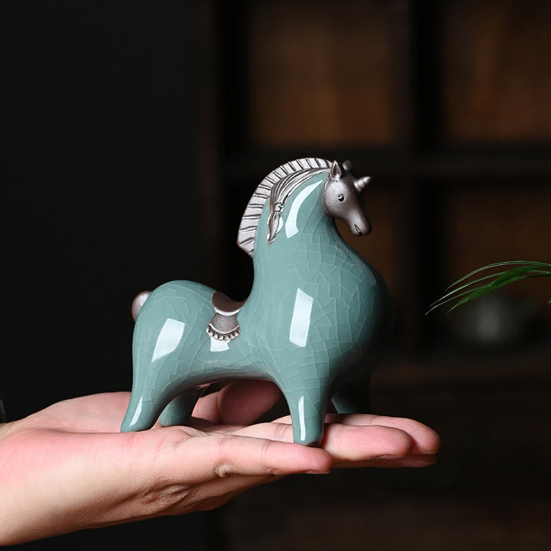 Buddha Stones , Año del Caballo, Cerámica, Libertad, Decoración de Escritorio para el Hogar - image 7