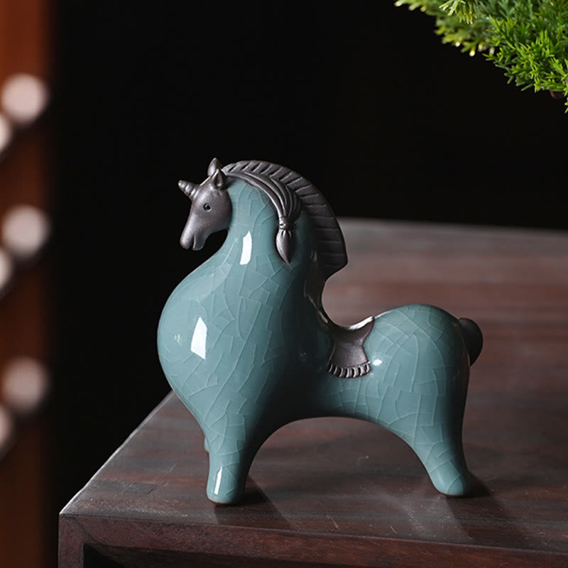 Buddha Stones , Año del Caballo, Cerámica, Libertad, Decoración de Escritorio para el Hogar - image 2
