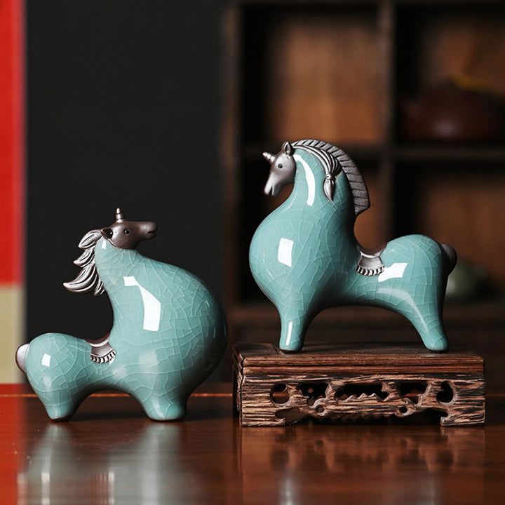 Buddha Stones , Año del Caballo, Cerámica, Libertad, Decoración de Escritorio para el Hogar - image 0
