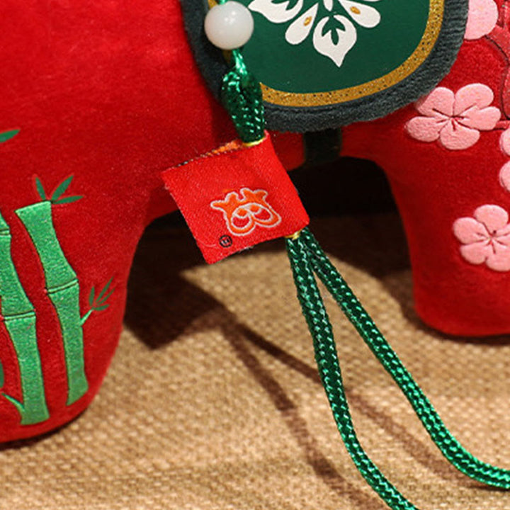 Muñeco de Buddha Stones del año del caballo, bambú, dragón, loto y fénix, para decoración del hogar. - image 4