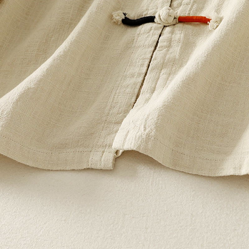 Camisa de manga larga para mujer, estilo zen, de algodón y lino , con Buddha Stones (estilo chino). - image 14