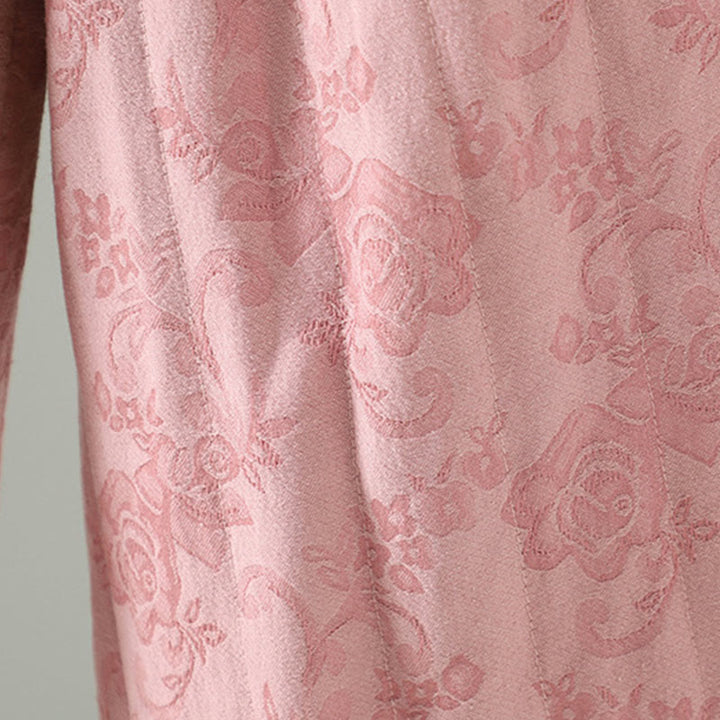 Pantalones térmicos de pierna ancha hasta el tobillo para mujer, con estampado de Buddha Stones, acolchados, de algodón jacquard y con bolsillos. - image 8