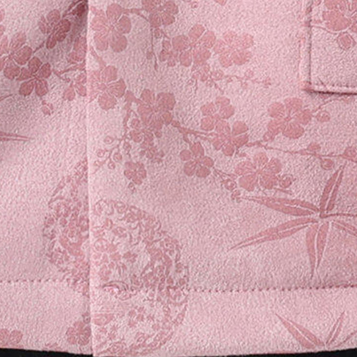 Chaqueta de algodón para hombre de manga larga con botones de bambú y estampado jacquard de otoño con Buddha Stones y bolsillos - image 17