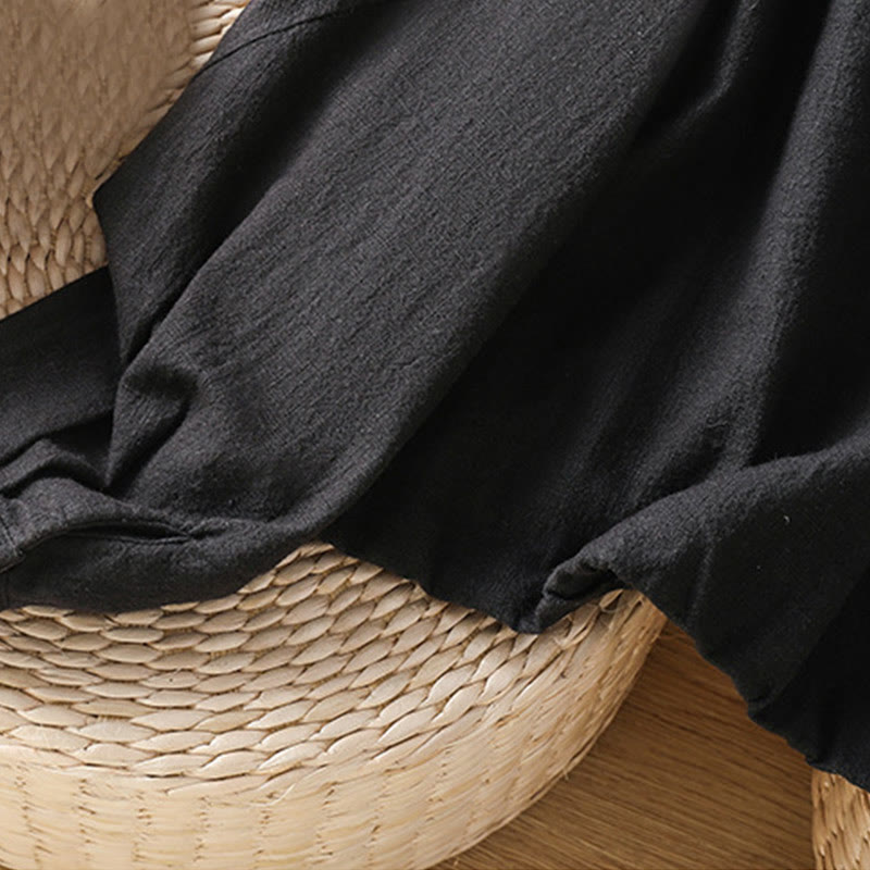 Chaqueta de manga larga de doble capa con cremallera y bolsillos para mujer, de algodón , con Buddha Stones. - image 7