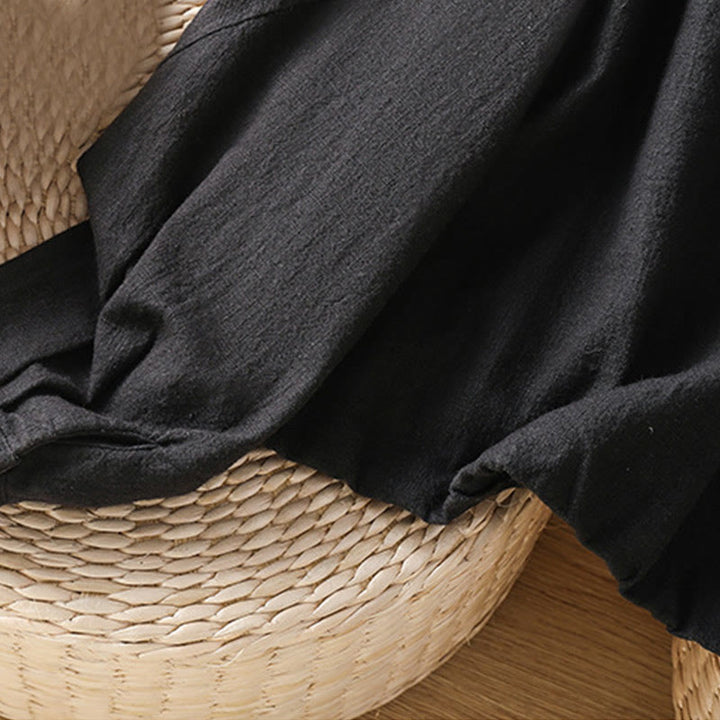 Chaqueta de manga larga de doble capa con cremallera y bolsillos para mujer, de algodón , con Buddha Stones. - image 7