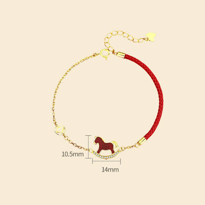 Buddha Stones 925 con diseño del Año del Caballo y ágata roja, inspirados en la confianza. - image 14