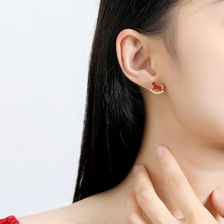 Collar con colgante de plata de ley 925 con Buddha Stones , símbolo del año del zodiaco chino del Caballo y ágata roja. - image 21