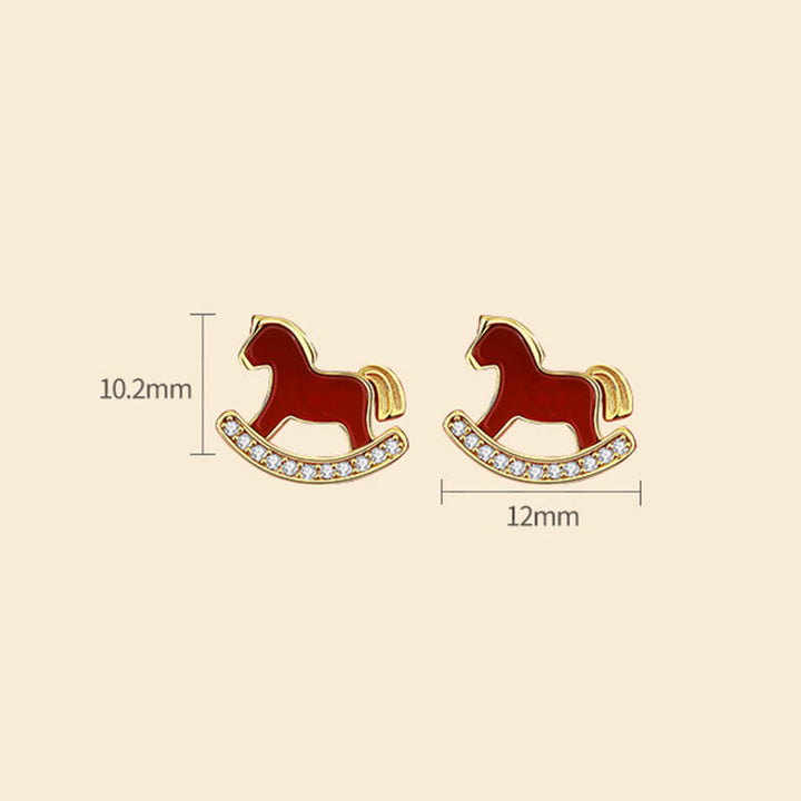 Buddha Stones 925 con diseño del Año del Caballo y ágata roja, inspirados en la confianza. - image 2