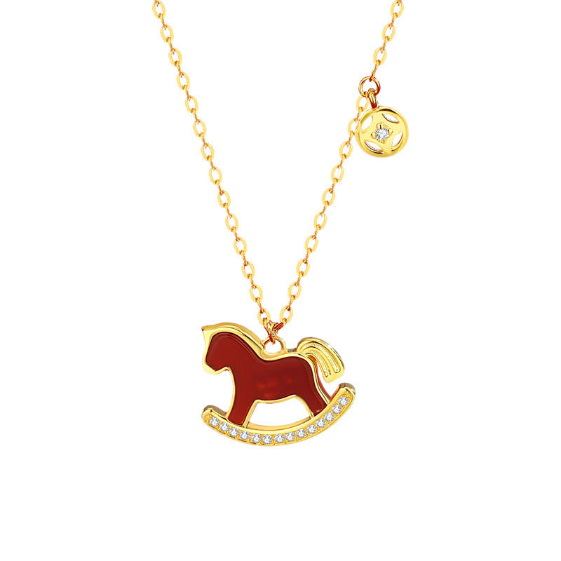 Buddha Stones 925 con diseño del Año del Caballo y ágata roja, inspirados en la confianza. - image 20