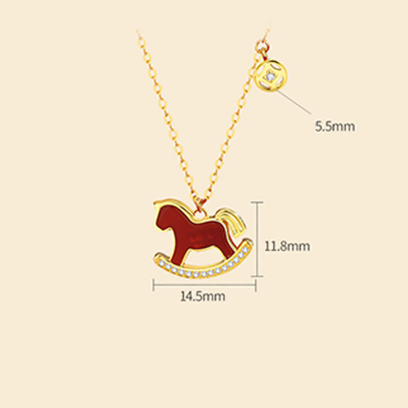 Buddha Stones 925 con diseño del Año del Caballo y ágata roja, inspirados en la confianza. - image 19