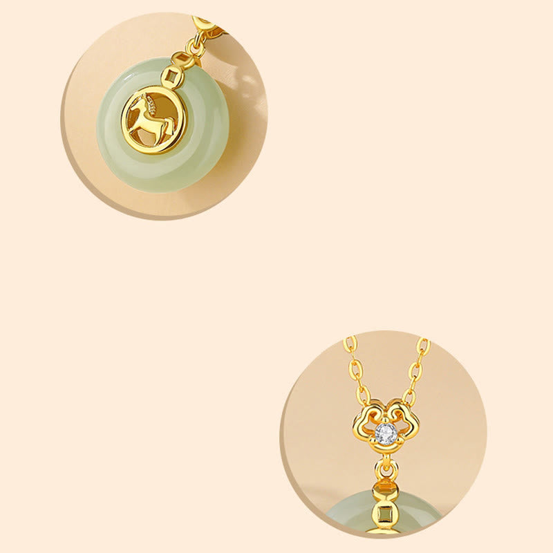 Pulsera de hilo rojo con hebilla de jade Hetian y Buddha Stones en plata de ley 925, año del caballo. - image 13