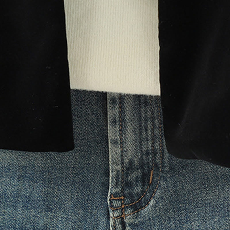 Chaleco sin mangas para mujer con bordado de flores blancas y Buddha Stones - image 10