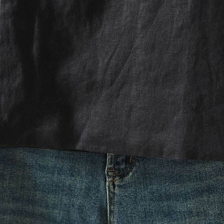 Chaleco sin mangas para mujer con cuello en V, estampado floral y Buddha Stones , cierre de botón tipo rana - image 18