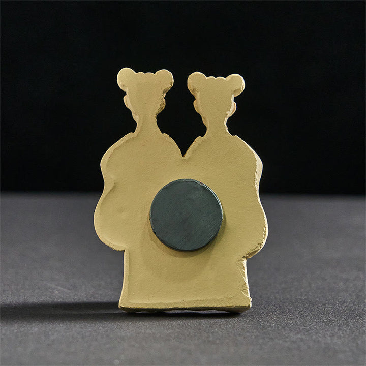 Imán para nevera con diseño de Buddha Stones , perros gemelos, Buda cuadrado, decoración para el hogar - image 9