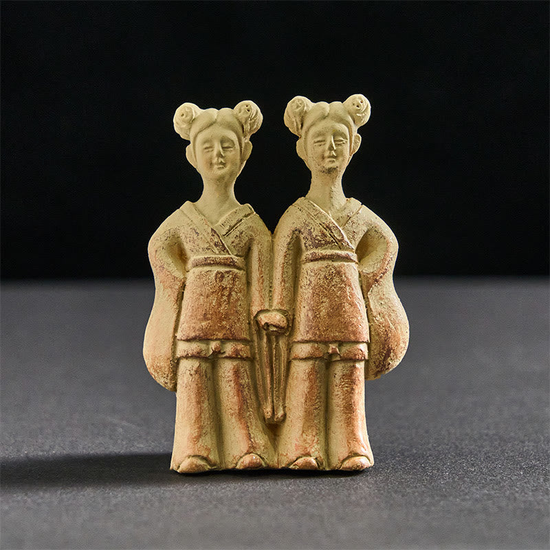 Imán para nevera con diseño de Buddha Stones , perros gemelos, Buda cuadrado, decoración para el hogar - Gemelos 5,5 x 8 x 2 cm (con imán trasero) - image 6