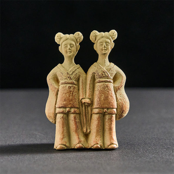 Imán para nevera con diseño de Buddha Stones , perros gemelos, Buda cuadrado, decoración para el hogar - Gemelos 5,5 x 8 x 2 cm (con imán trasero) - image 6