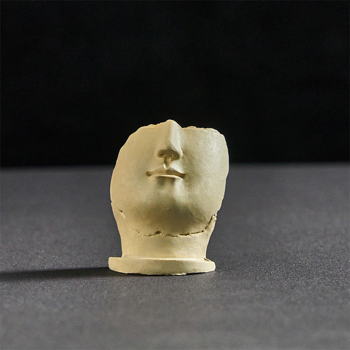 Imán para nevera con diseño de Buddha Stones , perros gemelos, Buda cuadrado, decoración para el hogar - Buda de media cara 5 x 4 x 2 cm (con imán en la parte posterior) - image 11