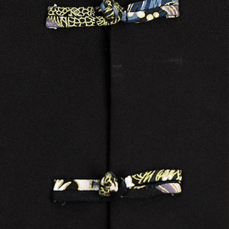 Conjunto de ropa de manga larga y pantalón con estampado de olas y botones de rana para hombre , con Buddha Stones (2 piezas). - image 18