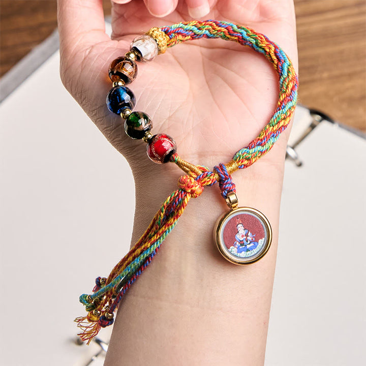 Pulsera de hilo con bendición de cinabrio y Buddha Stones de Buda Thangka del zodíaco chino - image 16