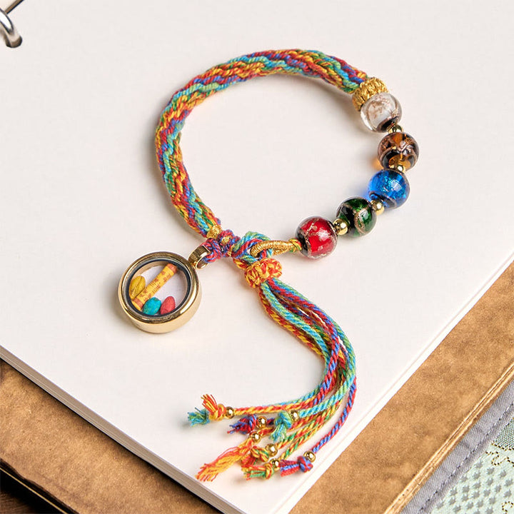 Pulsera de hilo con bendición de cinabrio y Buddha Stones de Buda Thangka del zodíaco chino - image 15