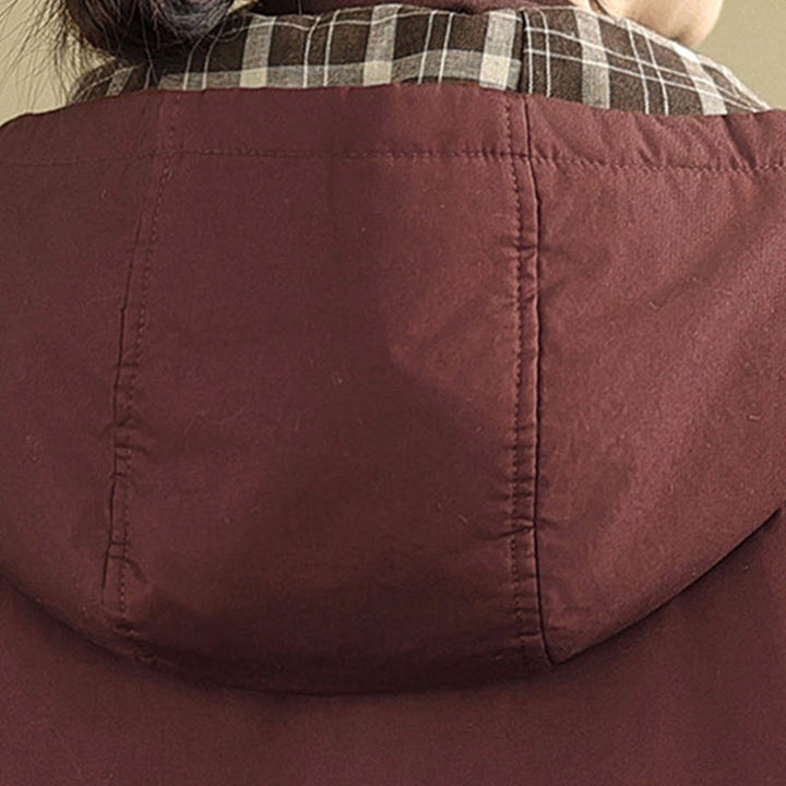 Sudadera con capucha y estampado de Buddha Stones para mujer. Chaqueta de algodón grueso de manga larga con bolsillos. - image 11