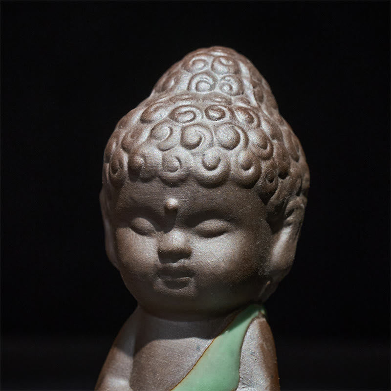Buddha Stones, monje en reposo, meditación, oración, estatua de cerámica, serenidad, decoración del hogar - image 30