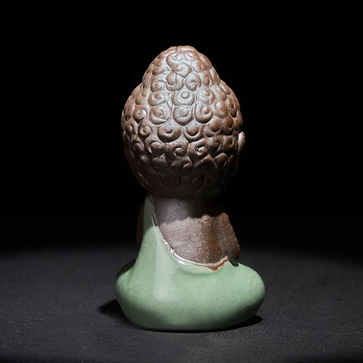 Buddha Stones, monje en reposo, meditación, oración, estatua de cerámica, serenidad, decoración del hogar - image 2