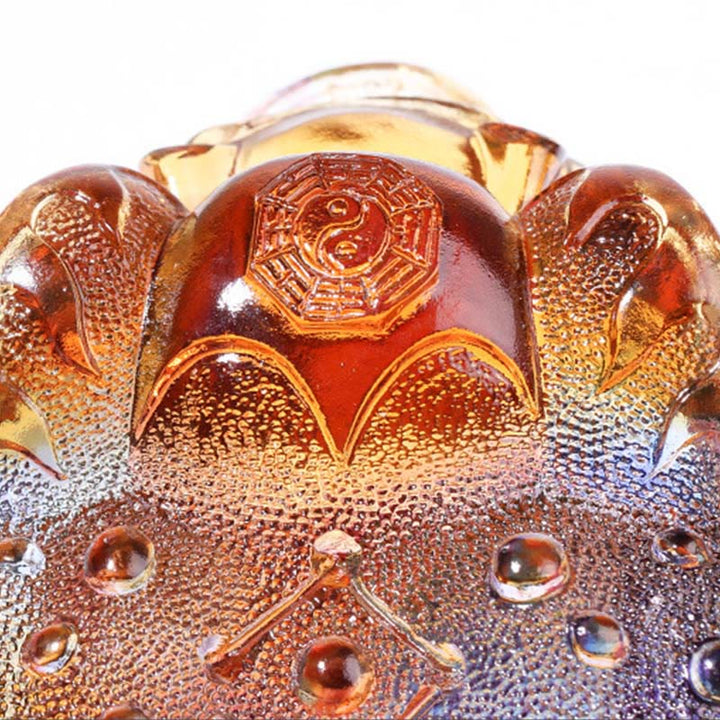 Buddha Stones Feng Shui Monedas de Rana Pieza de Arte de Cristal Liuli Hecha a Mano para Decoración de Hogar y Oficina para la Abundancia - image 11