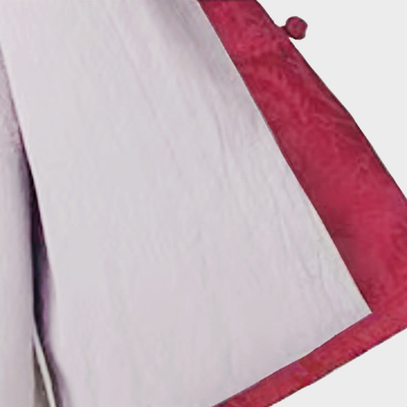 Camisa y pantalón de mujer de manga larga con botones de rana y estampado de Buddha Stones, confeccionados en algodón jacquard, con bolsillos. - image 13