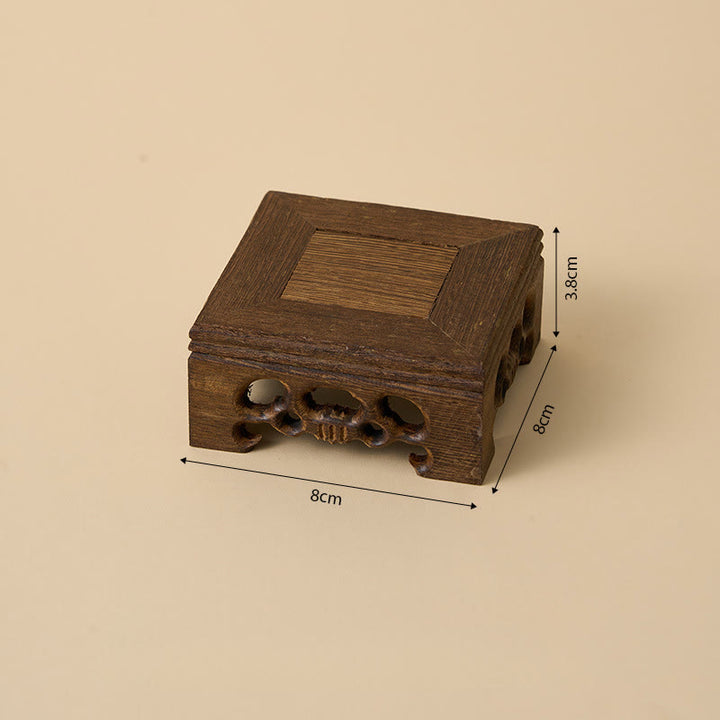 Buddha Stones, Buda sin forma, cerámica, escritorio de madera de wengué, decoración de serenidad - image 6