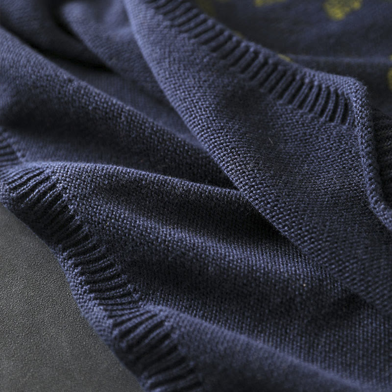 Suéter de algodón para mujer con cuello alto y manga larga, estampado de girasoles y Buddha Stones - image 11