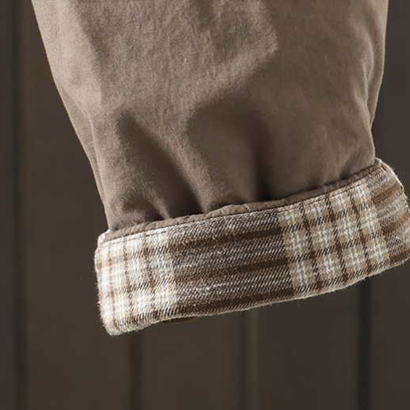 Pantalones térmicos tipo harem de invierno para mujer Buddha Stones, con forro polar y cordón ajustable, con bolsillos. - image 9