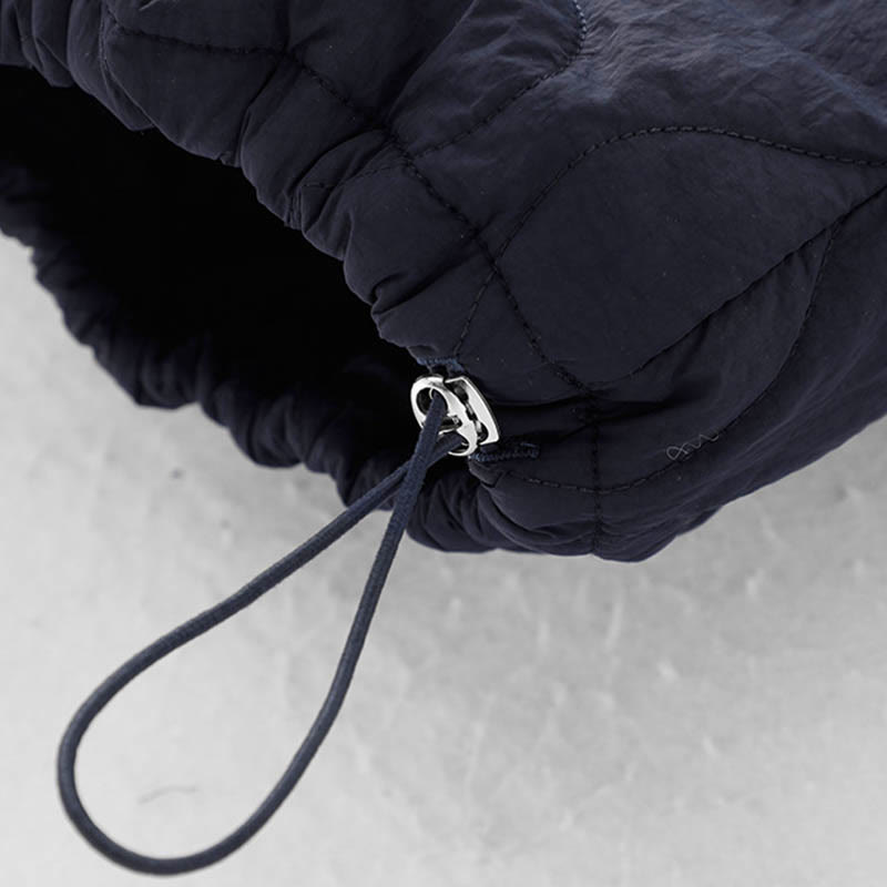 Pantalones térmicos gruesos para mujer Buddha Stones, lisos, con puño elástico, cordón ajustable y bolsillos. - image 8