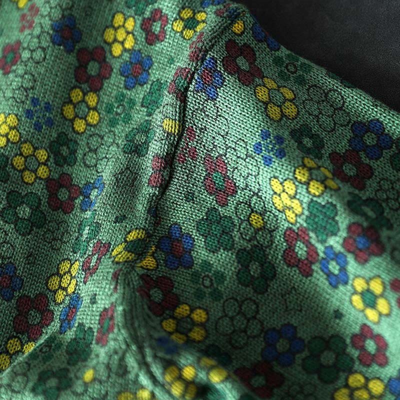 Suéter de manga larga para mujer, de algodón, con bolsillos, tejido con estampado de flores coloridas y Buddha Stones. - image 10