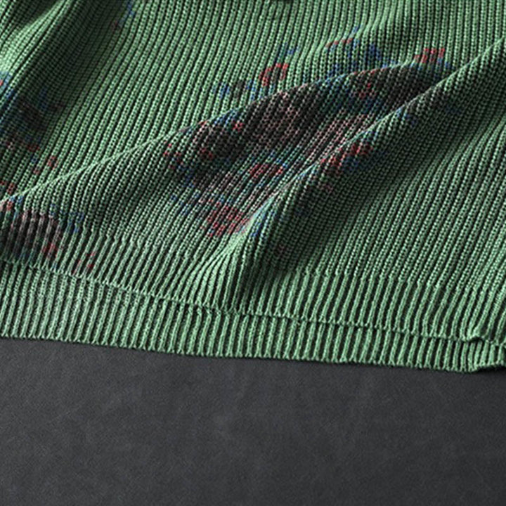 Suéter con capucha de manga larga de algodón floral de punto para mujer Buddha Stones - image 19