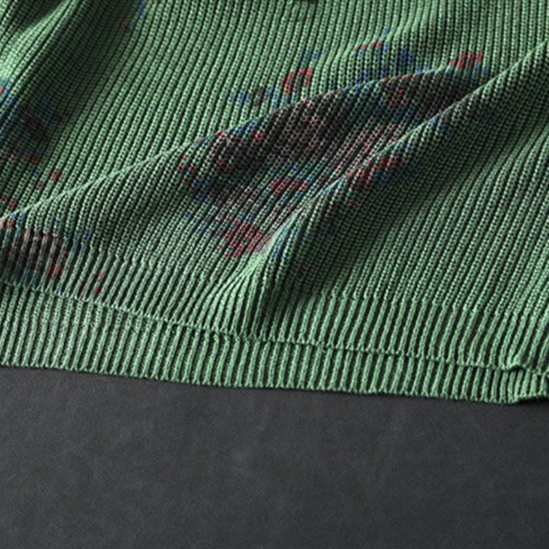 Suéter con capucha de manga larga de algodón floral de punto para mujer Buddha Stones - image 19